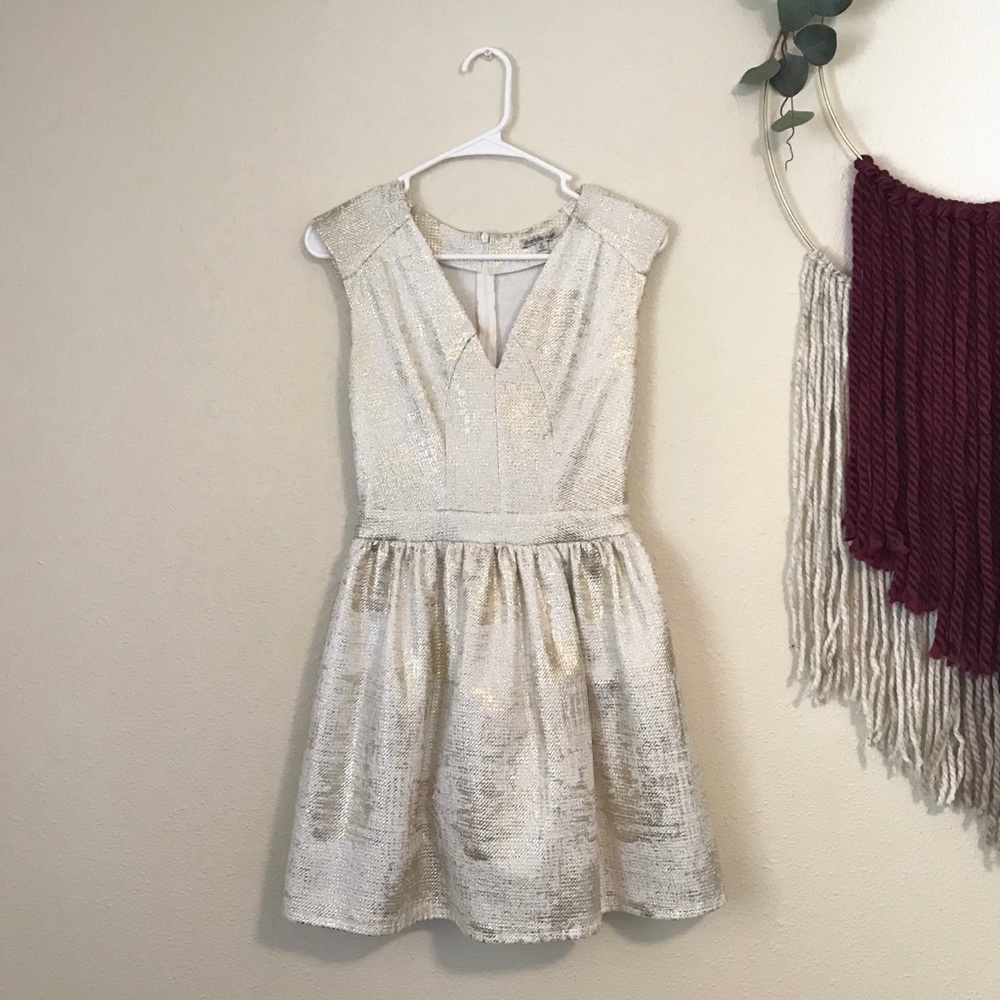 White & Gold dinner dress.